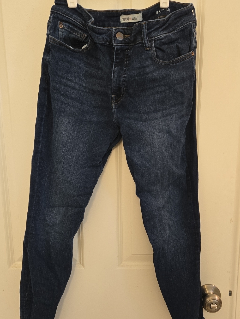 Warp + Weft Dark Indigo Slim Jeans